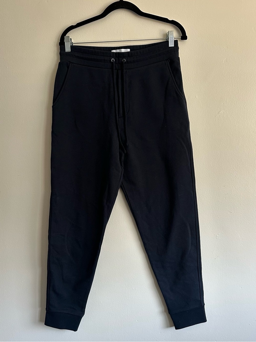 Mott & Bow Mens the French Terry Sweatpants Hopper Jogger Navy Blue